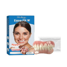 (3 Set) Soft Denture Reline Kit, False Teeth Set, Snap on Dentures Teeth Silicone Denture Top and Bottom Denture, Denture Repair Kit