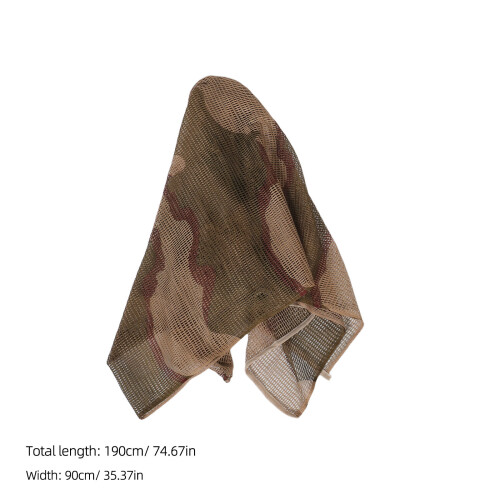 2Pièces Cache-Cou Filet Camo Multifonction Pour Chasse Sport 1