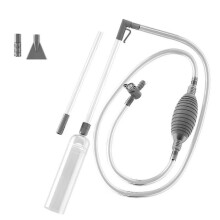 Handheld Pool Vacuum with Valve Manual Handheld SpaVac with 2 Nozzle Adapters for Dirt Grass and Ot