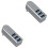 2Pcs Rotatable USB Hub Grey Multi-Port USB Splitter for Data Charging 3