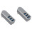 2Pcs Rotatable USB Hub Grey Multi-Port USB Splitter for Data Charging 4