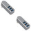 2Pcs Rotatable USB Hub Grey Multi-Port USB Splitter for Data Charging 6