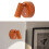 Rechargeable Wall Lamp Adjustable Magnetic Spotlight-Orange 6