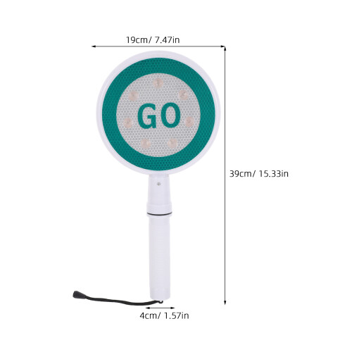 2St Multifunctioneel Stopbord Plastic Met LED Voor Veiligheid 1