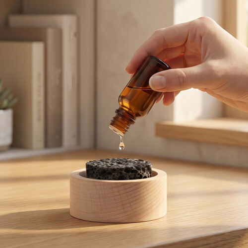 4Pcs Compact Wood & Volcanic Stone Aromatherapy Diffuser for Home Use 2