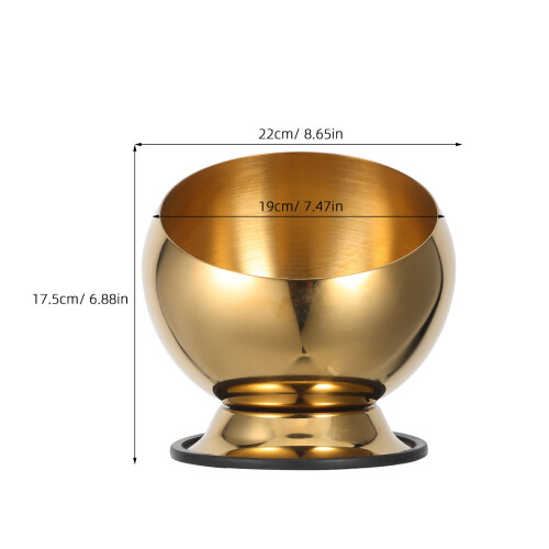 Golden Stainless Steel Decorative Candy Dish for Entryway Table 1