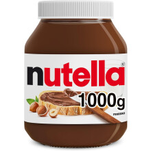 Nutella Hazelnut Chocolate Spread 1kg, Family Portion for Breakfast, Pancakes, Party Food, Unique Recipe and an Unmistakable Taste