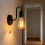 Pull Chain Wall Sconce Light with Switches-With light source 3