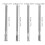 4Pcs Silver Foot Exfoliate Tool Tungsten Steel Remover Bits 2