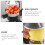 1Pc Manual Orange Squeezer Black Plastic Stainless Steel Juicer 4