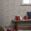 Grey Gold Geometric Wallpaper Textured Metallic Feature Wall 8