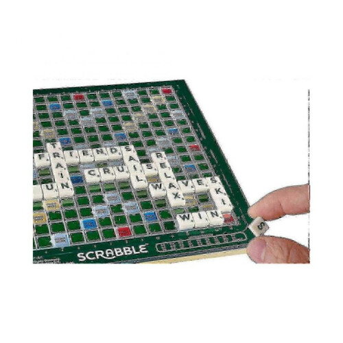 Large Scrabble Game with Rotating Wooden Board 2