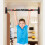 Black Adjustable Door Pull Up Bar Steel Sponge for At Home Use 8