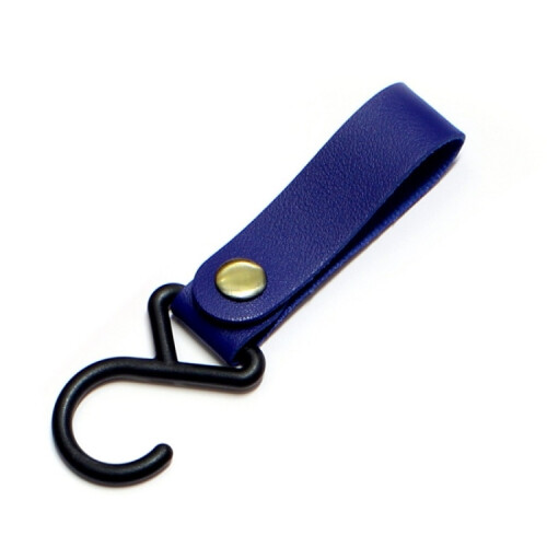Outdoor camping tent PU leather multi-functional storage hook (blue)