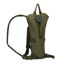 Sac à dos d'hydratation pour le camping en plein air, poche à eau Camel en nylon de 3 litres pour le cyclisme (vert militaire)