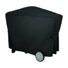 Outdoor Garden BBQ Grill Waterproof and Dustproof Cover, Size:112.4x64.1x95.6cm(Black)