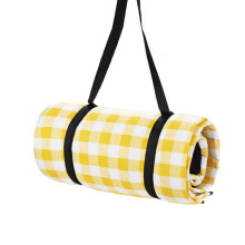 FP1409 6 mm dicke, feuchtigkeitsbeständige Strandmatte, Outdoor-Campingzeltmatte, ohne Aufbewahrungstasche, Größe: 200 x 200 cm (gelb-w