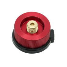 Adaptador de quemador para estufa de camping y senderismo de 2 piezas, convertidor de estufa dividida, conector de desconexión automáti
