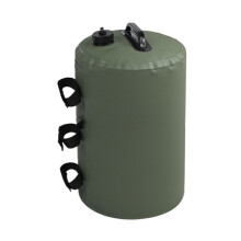 Tente multifonctionnelle avec remplissage d'eau et de sable, coupe-vent et sac à eau fixe, dimensions : 18 x 40 cm (verte)