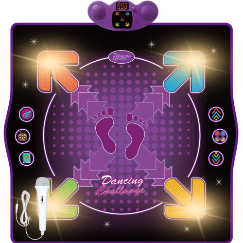 Bluetooth Electronic Dance Mat Children Music Dance Pad, Spec: Lighting Type
