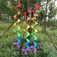 Spiral-Regenbogenstreifen-Zeltornament für den Außenbereich