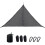 Hamaca grande para varias personas, tipo Sky Tree Tent, hamaca de camping aérea triangular, longitud lateral: 2,9 m. 1