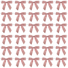 50Pcs Bowknot Ribbon Drinking Cup Identifier Elegant-Koreanpink