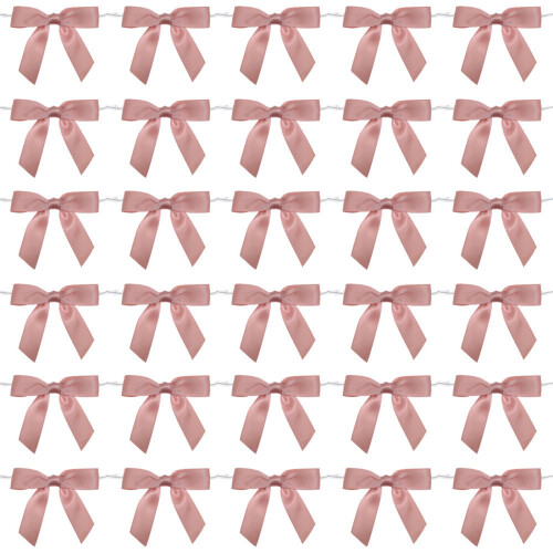 50Pcs Bowknot Ribbon Drinking Cup Identifier Elegant-Koreanpink