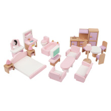 Pack of 22 Realistic Mini House Furniture Pieces for Creative