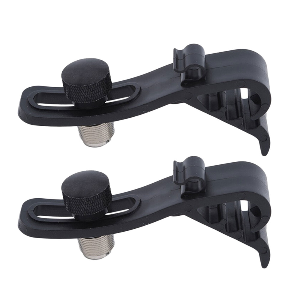 Drum Microphone Clip, Microphone Drum Mount Clamp Mic Clip-2Pcs 7754004186019