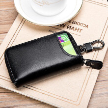 (black) 2025 New Arrival: High-End Men's Minimalist Large-Capacity Faux Leather Waist Wallet and Card Holder 2-in-1 Anti-Theft Organizer