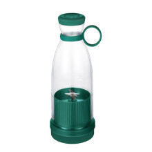 (Green) Portable Juice Blender Portable Rechargeable Juicer Cup 420ML B