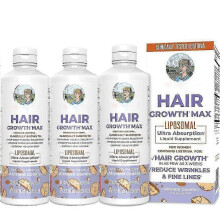 (3pcs) NEW Mary Ruths Womens Hair Growth MAX Lipsomal With Lustriva, Anti Hair Loss Treatments for Men Women