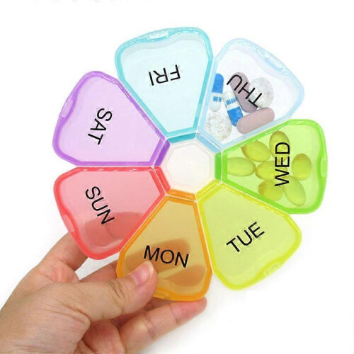 Weekly Pill Organizer, Medicine Organizer, 7 Day Pill Holder