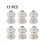12pcs/6Pairs Replacement Electrode Pad for Omron Massagers Elepuls Long Life Pad 1