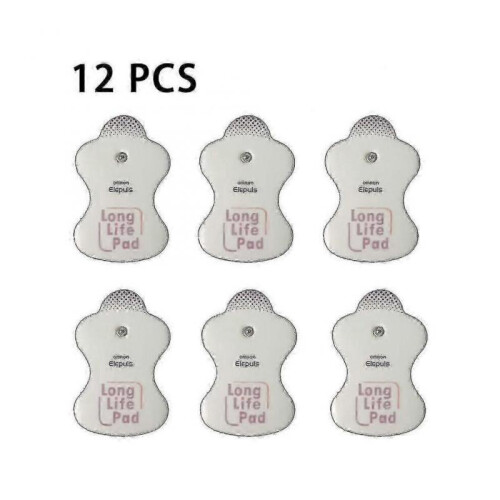 12pcs/6Pairs Replacement Electrode Pad for Omron Massagers Elepuls Long Life Pad