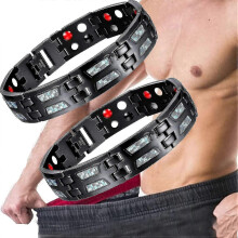 2022 Titanium Power Magnetic Bracelet Carbon Blue Therapy Fit Plus Magnetotherapy Body Firming Bracelet - ya