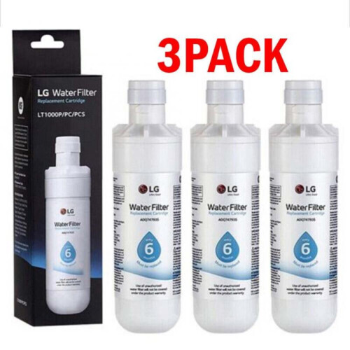 3 PACK for LG-LT1000P ADQ747935 Refrigerator Water Filter Replacement Kit