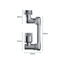 (Dual Mode) Faucet Extender Rotating Splash-proof Filter Faucet Swivel Spray For Kitchen and toilet