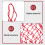 5Pcs Polyester Hen Feeding Toy Chicken Cabbage Holder Red Mesh Bag 5