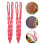 5Pcs Polyester Hen Feeding Toy Chicken Cabbage Holder Red Mesh Bag 10