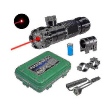 (Red Laser Set)Adjustable Green & Red Laser Pointer with CNC Aluminum Body, 16340 Battery for Outdoor & Presentations