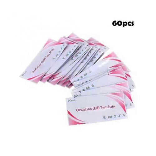60pcs Lh Pregnancy Ovulation Test Strips Fertility Predictor Kit Accurate