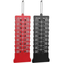 Golf Score Counter,2pcs 18 Hole Golf Score Counter Scoreboard Training Practice Competition Accessory Black+Red