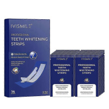 (Blue) 28 Treatments Sensitive Teeth Whitening Strips 6% Hydrogen Peroxide