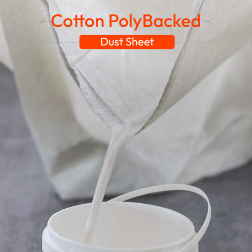 Heavy Duty Laminated Cotton Dust Sheet 12ft x 9ft 2