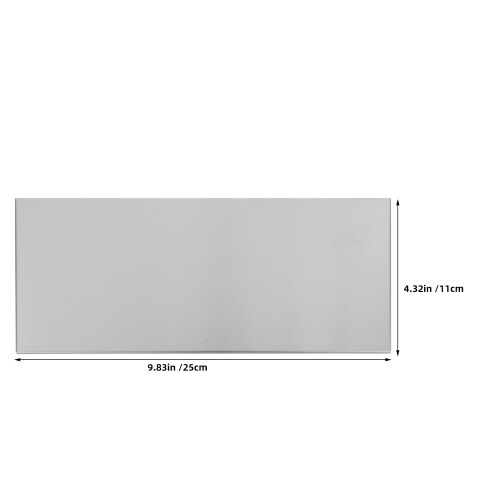 2Stk Silbernes Metall Türschild Blank Selbstklebend Namensschild 1