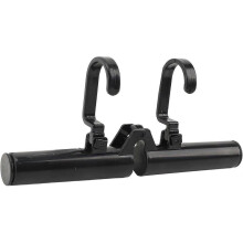 (Black) Adjustable Portable Travel Hanger, Telescopic Folding Clothes Organizer for Car and Daily Use