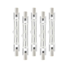 5 Pack R7s 118mm 300w 230v,r7s Halogen Linear Bulb, Dimmable Halogen Lamp for Construction Wo