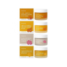 Organic Mature Women Skin Care Set - Rose Revive Face Scrub, Anti-Aging & Intense Glow Day Balm, Anti-wrinkle Night Balm, and Dark Circles & Eye Bag R